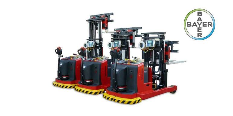 CHARIOT ÉLÉVATEUR À GRANDE LEVÉE CERTIFIÉ PAR DEKRA POUR BAYER